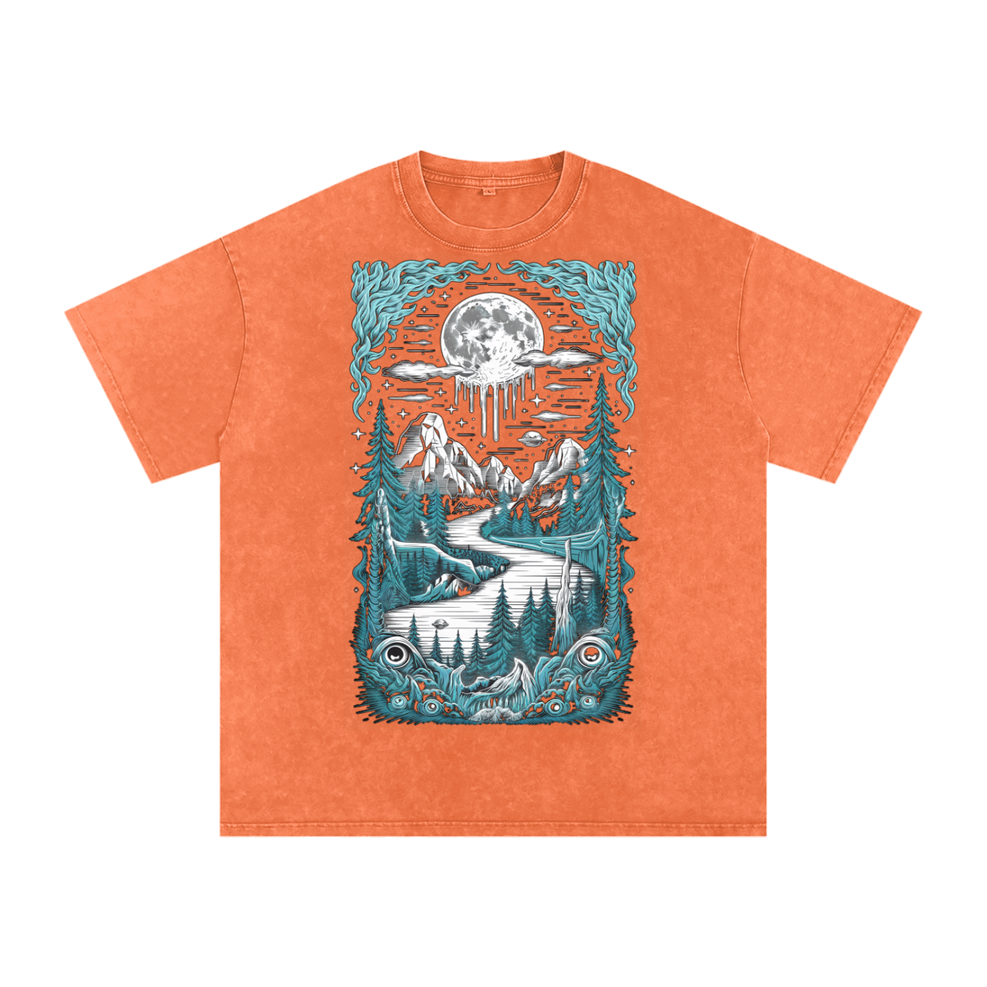 Aonaran Acid Wash Oversize T-Shirt