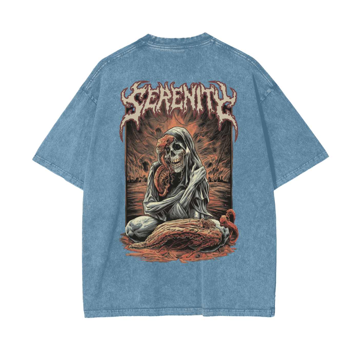 Aonaran Reversed Oversize Snow Washed T-Shirt