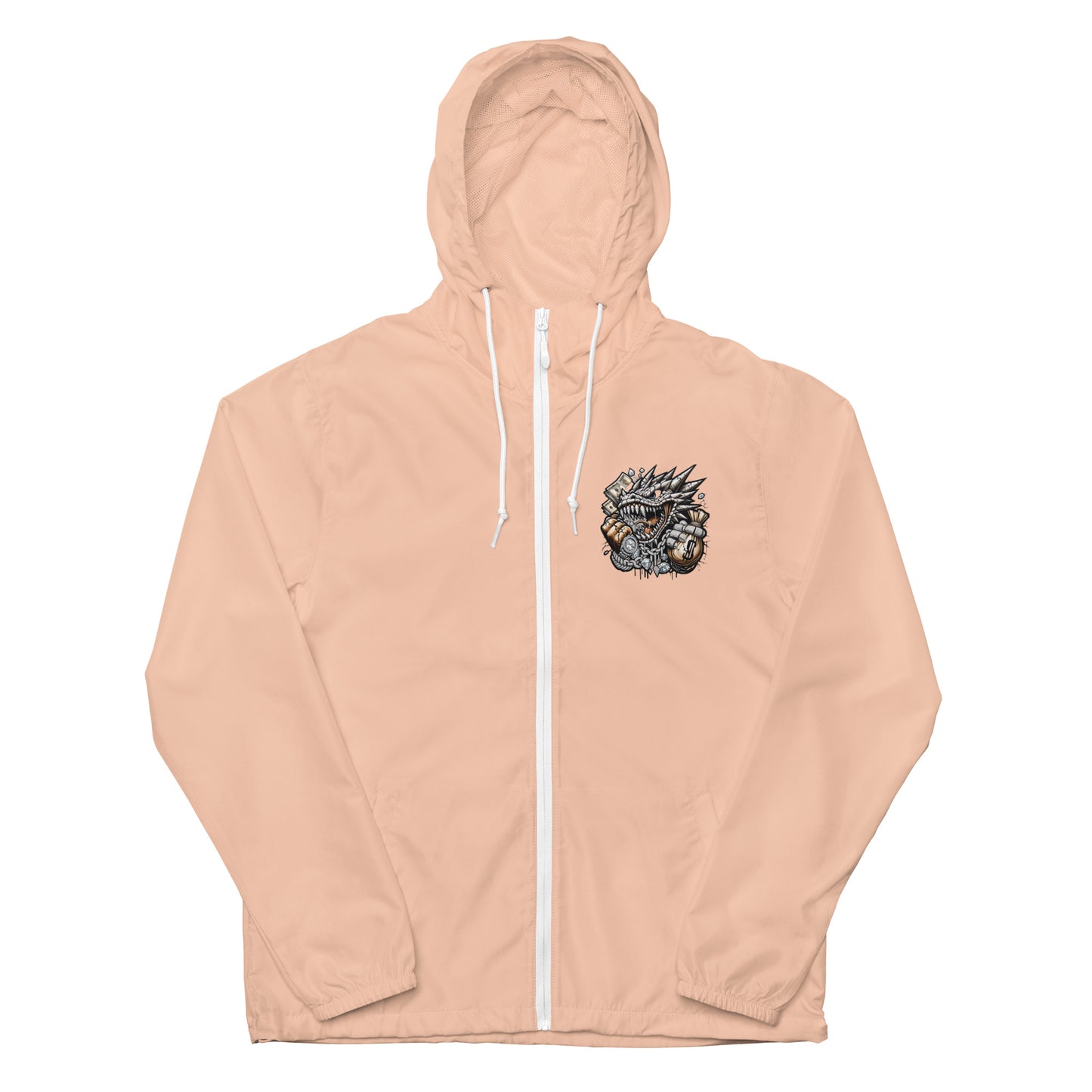 Unisex lightweight zip up windbreaker