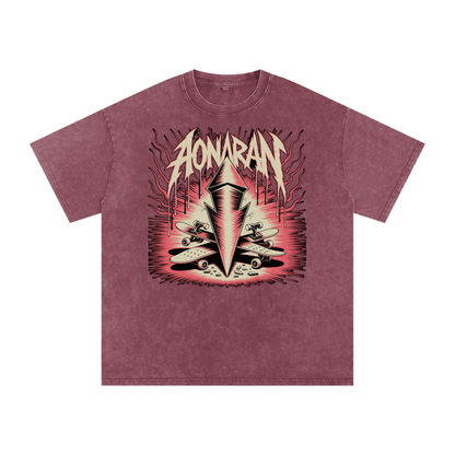 Aonaran Acid Wash Oversize T-Shirt