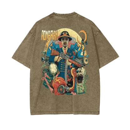Aonaran Reversed Oversize Snow Washed T-Shirt