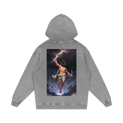 ThunderBuddies Acid Wash Oversize Hoodie
