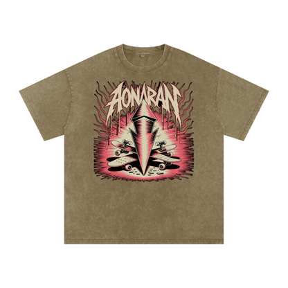 Aonaran Acid Wash Oversize T-Shirt