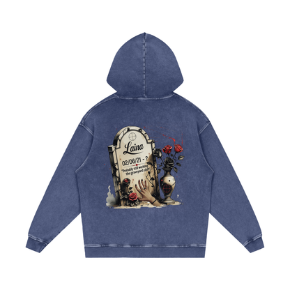 Laina Acid Wash Oversize Hoodie