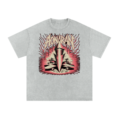 Aonaran Acid Wash Oversize T-Shirt