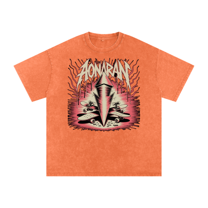 Aonaran Acid Wash Oversize T-Shirt