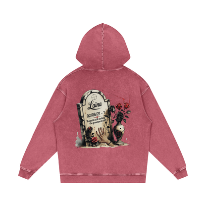 Laina Acid Wash Oversize Hoodie