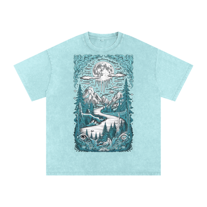 Aonaran Acid Wash Oversize T-Shirt