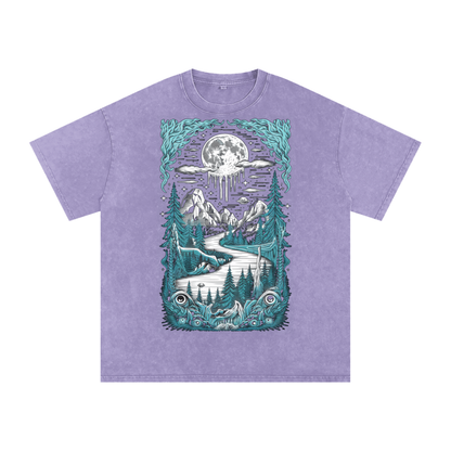 Aonaran Acid Wash Oversize T-Shirt
