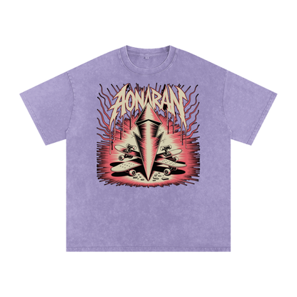 Aonaran Acid Wash Oversize T-Shirt