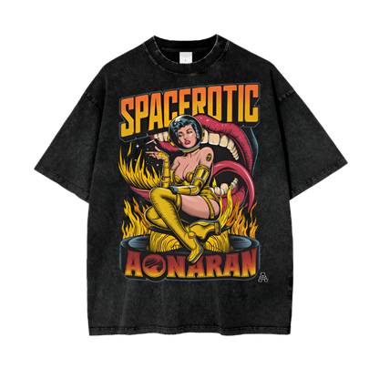 Aonaran Graphic Acid Wash Oversize T-Shirt