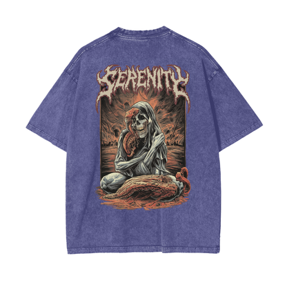 Aonaran Reversed Oversize Snow Washed T-Shirt