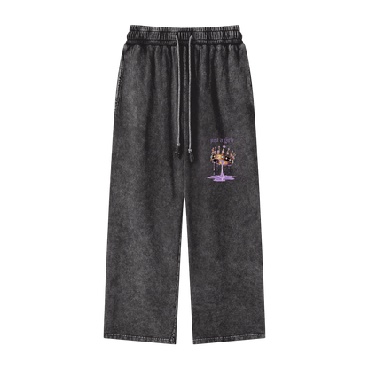 Khaleesi Acid Wash Straight Leg Pants