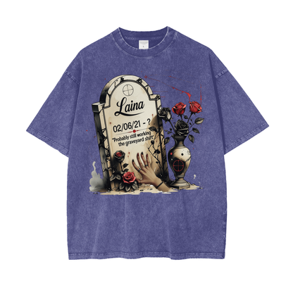 Laina Oversize Snow Washed T-Shirt