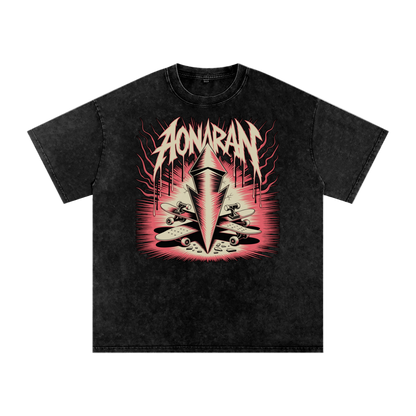Aonaran Acid Wash Oversize T-Shirt