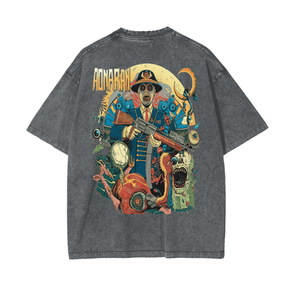 Aonaran Reversed Oversize Snow Washed T-Shirt