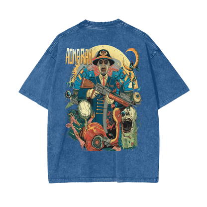 Aonaran Reversed Oversize Snow Washed T-Shirt