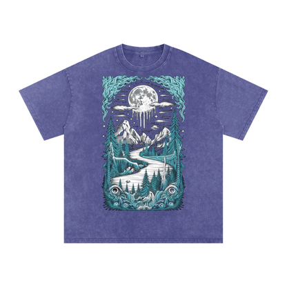 Aonaran Acid Wash Oversize T-Shirt
