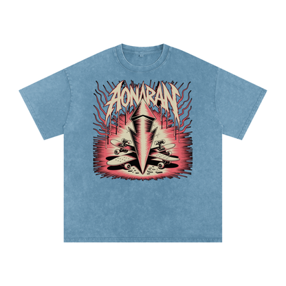 Aonaran Acid Wash Oversize T-Shirt