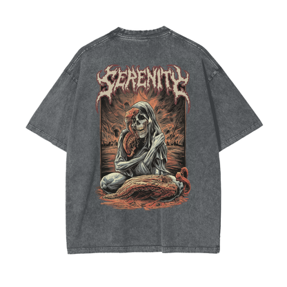 Aonaran Reversed Oversize Snow Washed T-Shirt