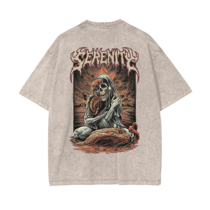 Aonaran Reversed Oversize Snow Washed T-Shirt
