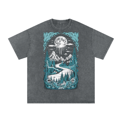 Aonaran Acid Wash Oversize T-Shirt