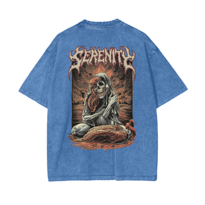 Aonaran Reversed Oversize Snow Washed T-Shirt