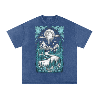 Aonaran Acid Wash Oversize T-Shirt