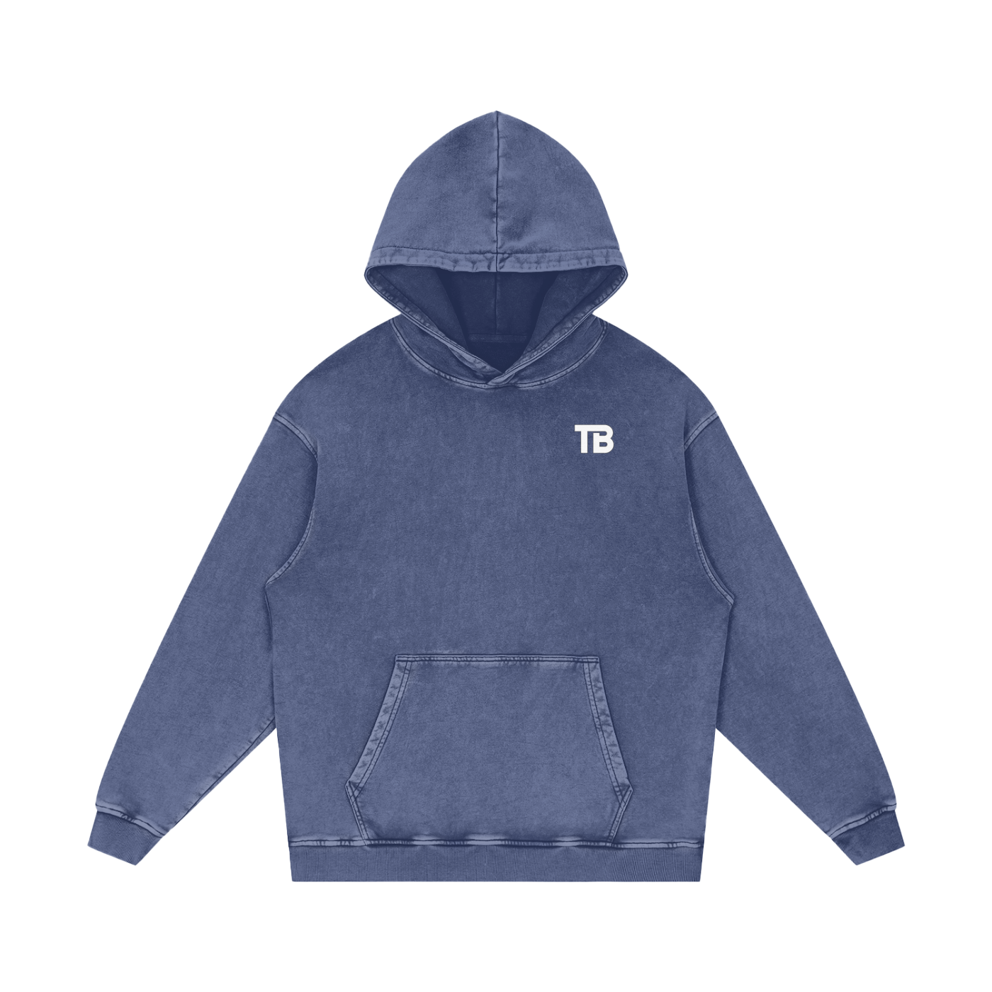 ThunderBuddies Acid Wash Oversize Hoodie