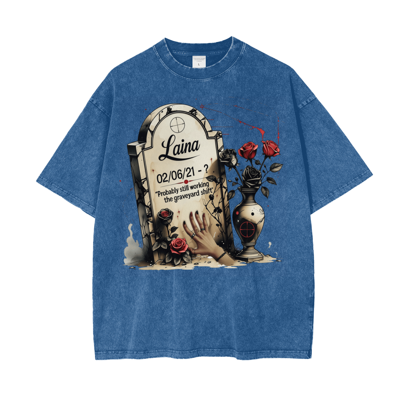 Laina Oversize Snow Washed T-Shirt