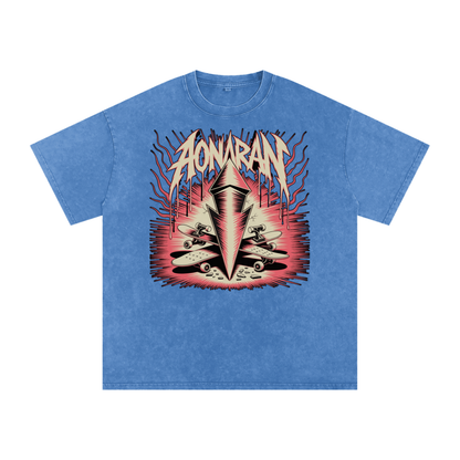 Aonaran Acid Wash Oversize T-Shirt