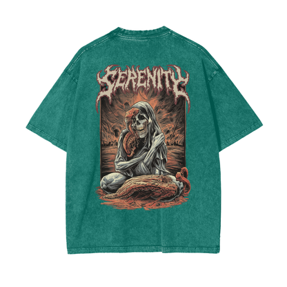 Aonaran Reversed Oversize Snow Washed T-Shirt