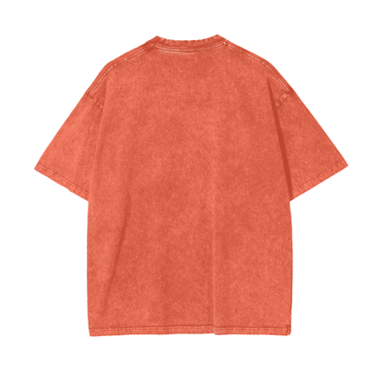 Aonaran Graphic Acid Wash Oversize T-Shirt