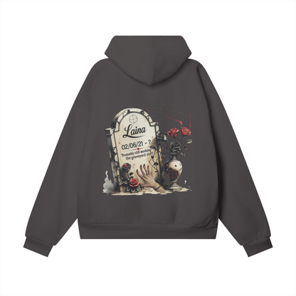 Laina Oversize Heavyweight Hidden Pocket Fleece Hoodie