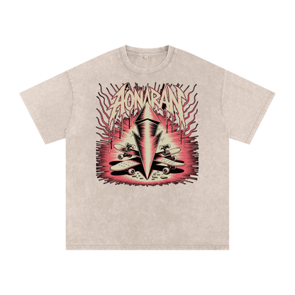 Aonaran Acid Wash Oversize T-Shirt