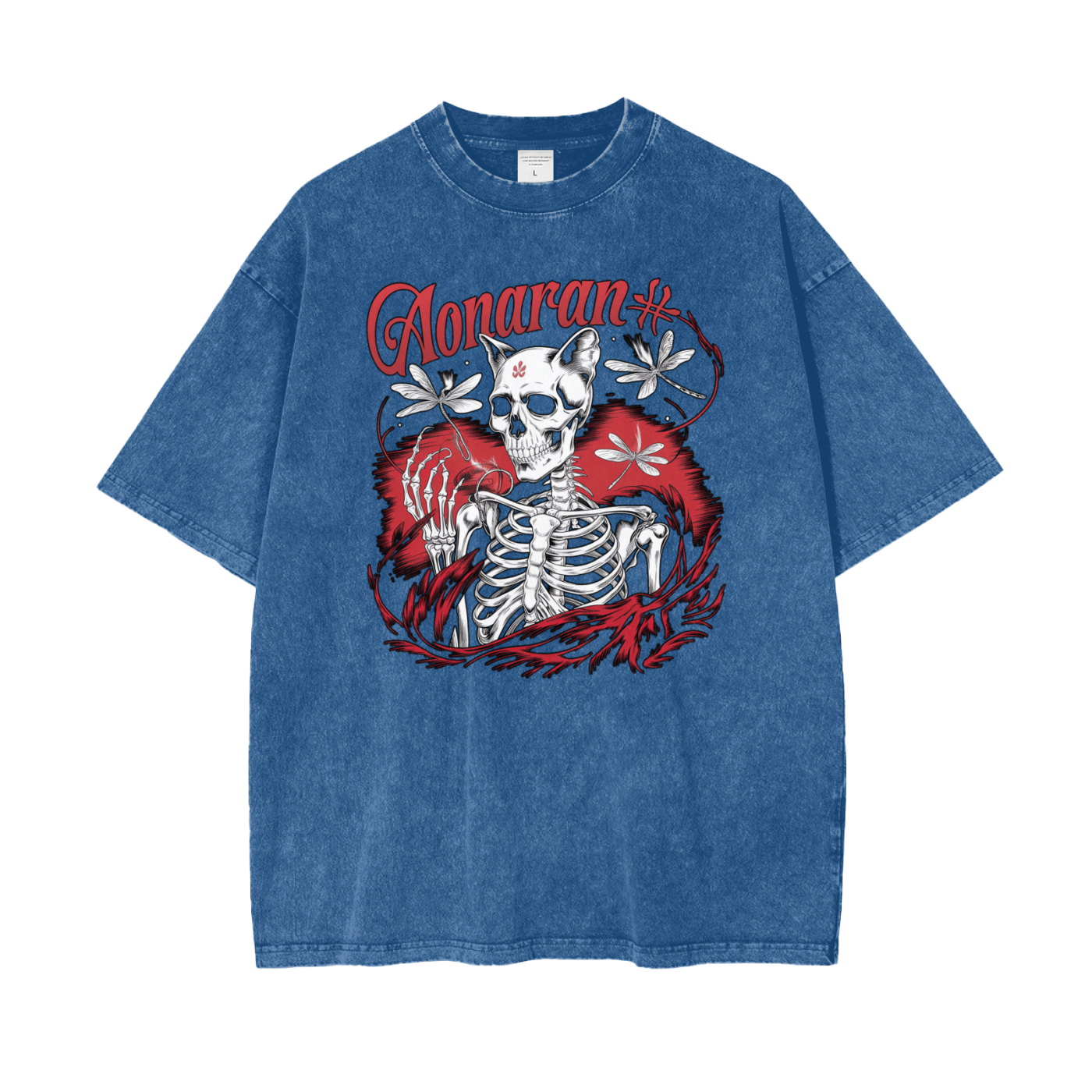 Aonaran Graphic Acid Wash Oversize T-Shirt