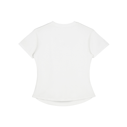 Aonaran GamerX Vintaged-Wash Bodycon Cotton T-Shirt